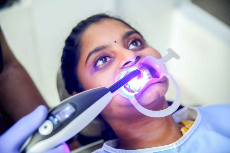 patient undergoing restoration at dental care in coimbatore